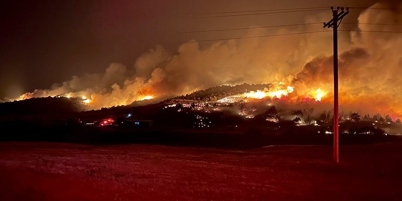 the badger fire photo credit: Eric Kronner provided via NIFC